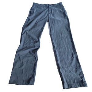 Nike Standard Fit Dri Fit Pants Mens 34x32 Gray Standard Fit